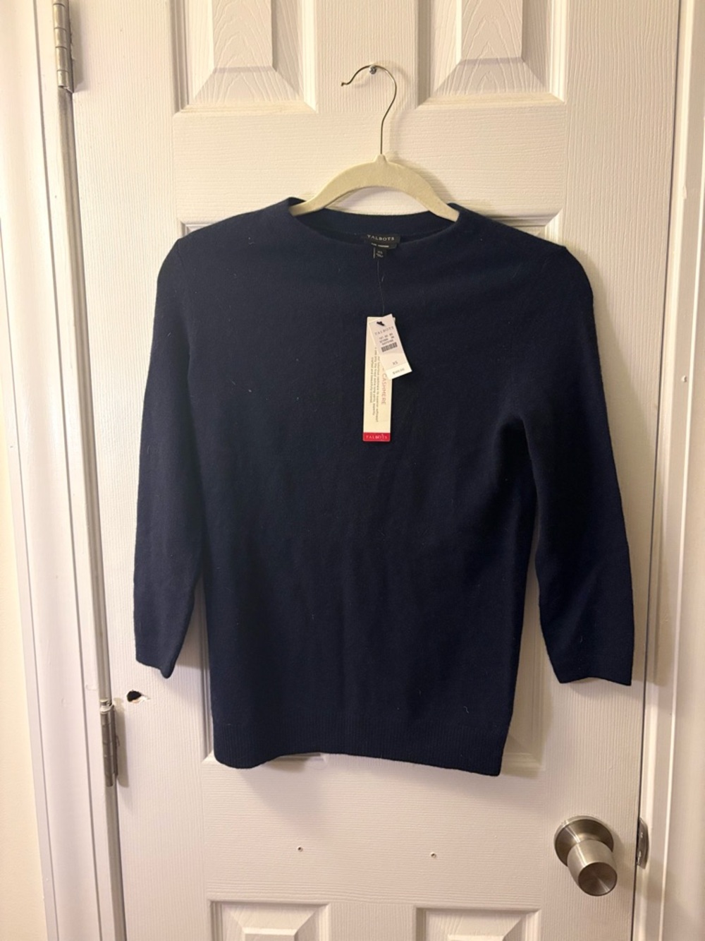 Talbots Audrey Cashmere Sweater in Navy